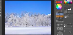 写真編集で風景写真の空の色を簡単にきれいな青空にする方法