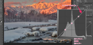 Photoshopのトーンカーブの使い方