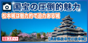 松本城は戦国時代の雰囲気が残る国宝で烏城とも呼ばれる黒城