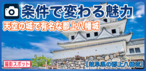 郡上八幡城は天空の城としても有名で四季を楽しめる名城