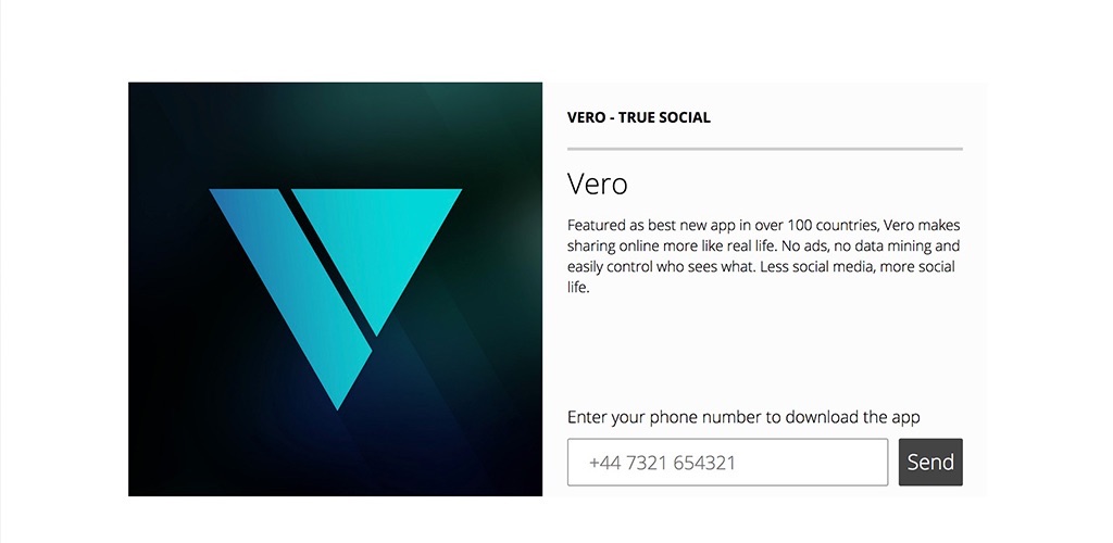 Veroは話題のソーシャルメディアアプリ