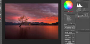 Photoshopで色を変える方法は感動する朝焼けの風景をつくる